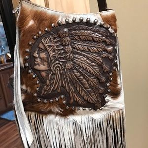 Cowhide purse